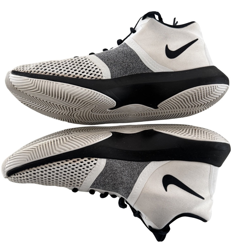 Nike Air Precision Basketball Shoes Men’s Size 7 White Black Mesh AA7069-100 - Picture 6 of 9